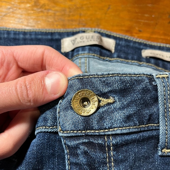 Guess Jeans Ripped Size 28 Power Skinny Low - Picture 7 of 11